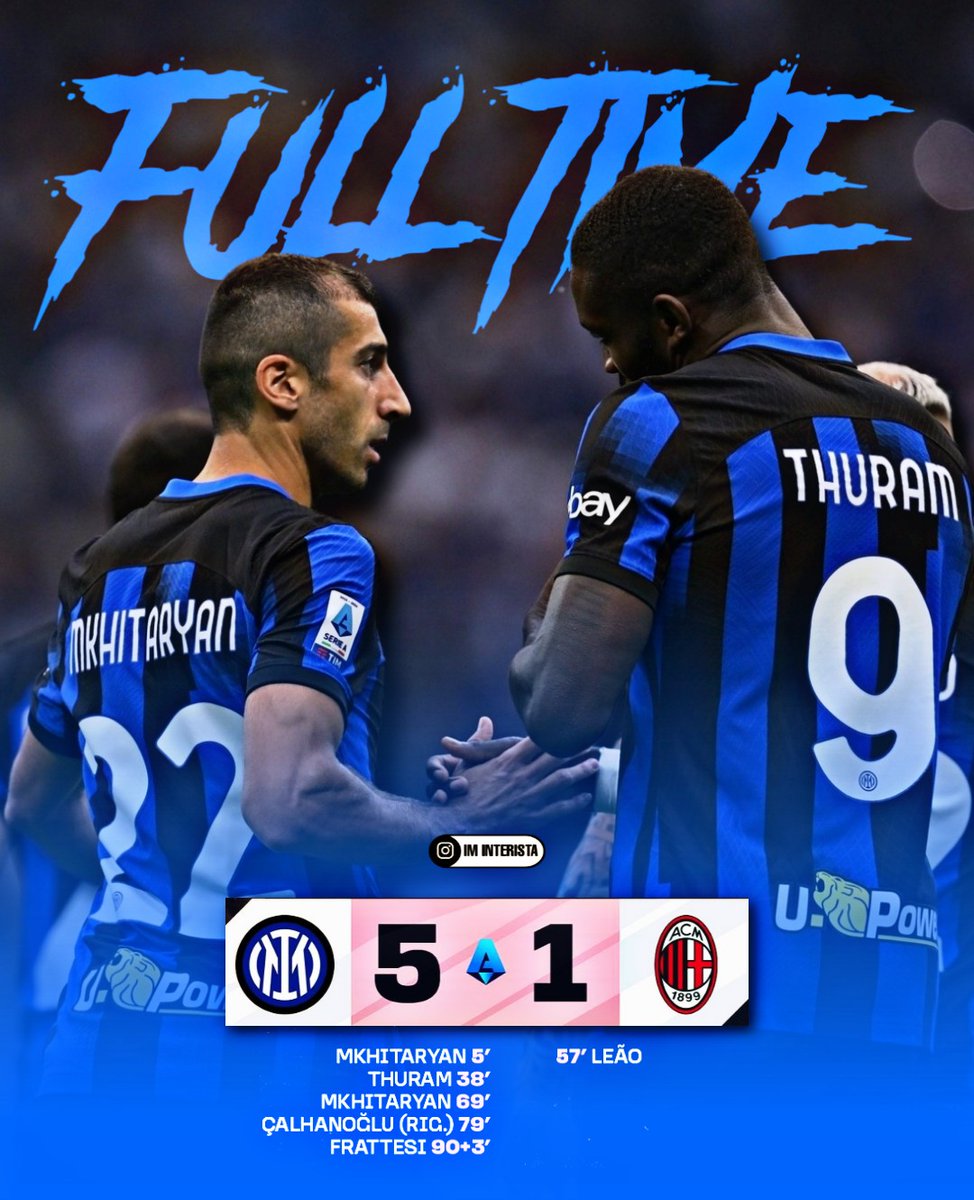 Ngebantai kakak tiri 😂

Selamat tidur Kawan-kawan Interisti 😊

Milano 51amo Noi 💪