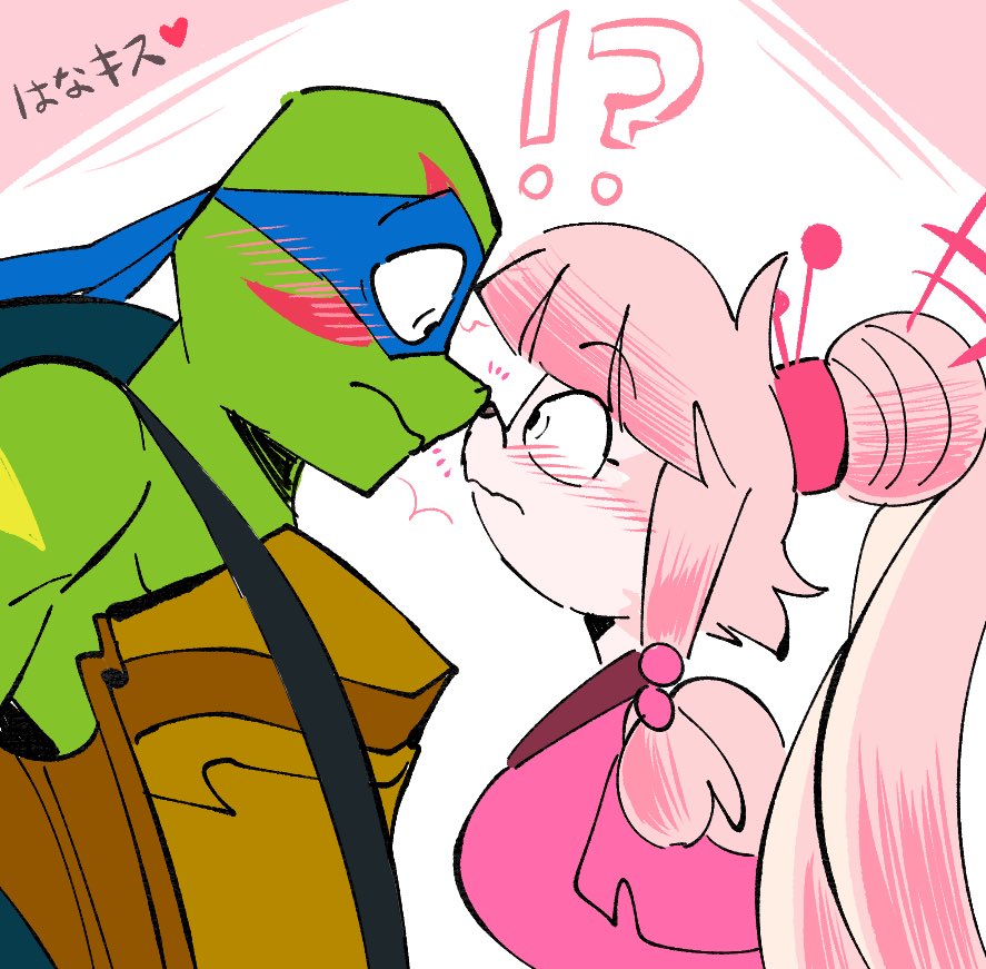 Leo and Umeko(my oc)🐢🐇ninja couple 1/4 Would a tortoise and a