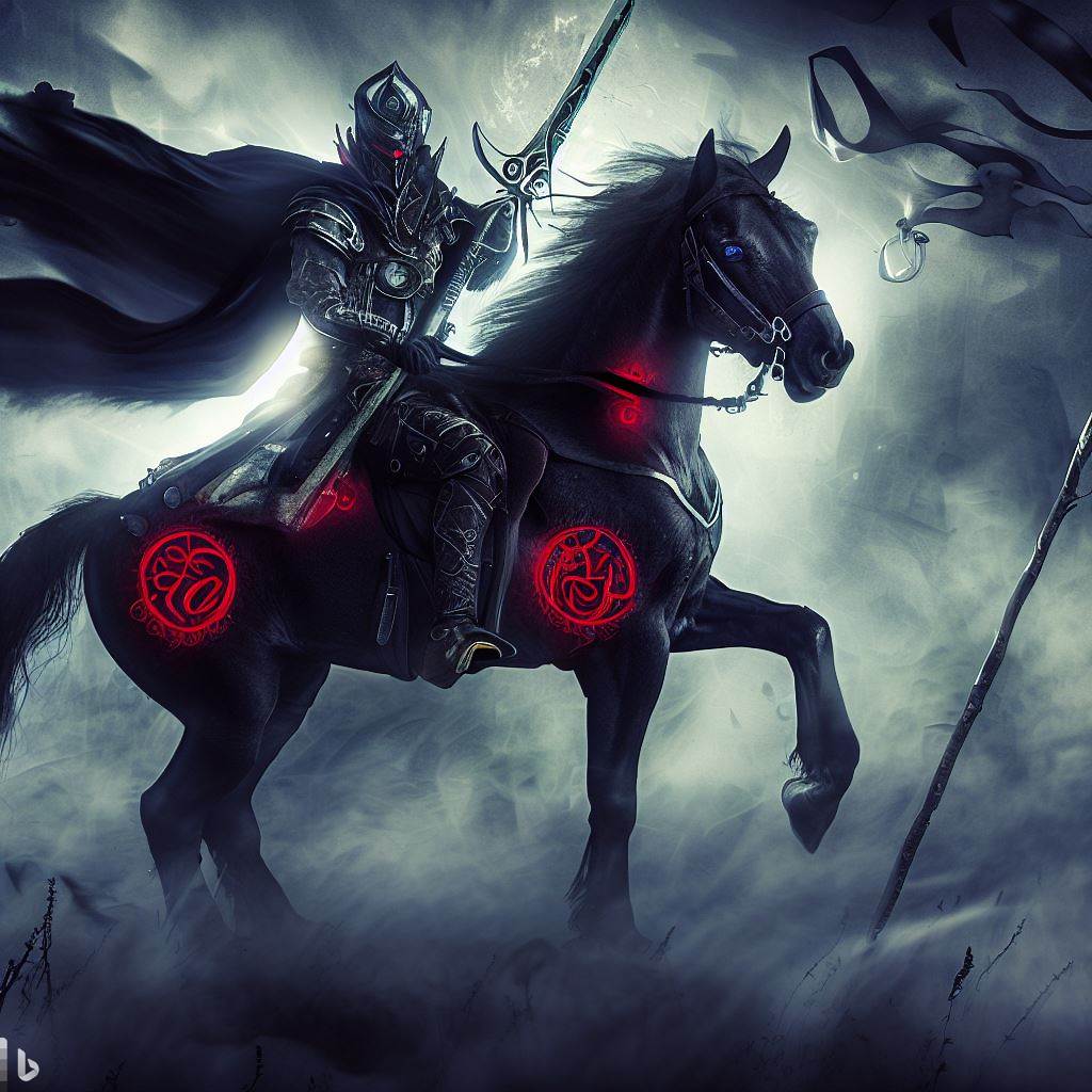 AnarcoRol's tweet photo. El caballero de caza de la Reina https://t.co/h5hBlWEPw7