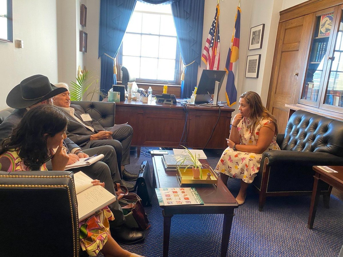 Great to have @RMFUnion at my office in DC this week to talk about our local farmers’ needs as we draft the 2023 Farm Bill. From crop insurance, to conservation, and grant accessibility, I’m proud to be a voice for western farmers, ranchers, and producers on @HouseAgDems.