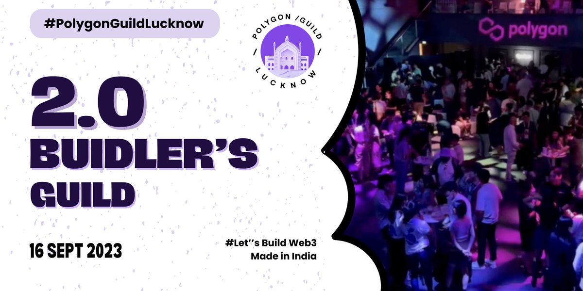 🎉 Just wrapped up an amazing day at the Polygon Guild Lucknow "2.0 Builder’s Guild" event! 

🌐 I learned so much and met some fantastic people. Can't wait for the next one! Kudos to the organizers! 🙌

 #polygon #Blockchain #web3