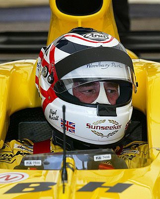 F1JordanGP's tweet photo. I have a sneaking suspicion that these were the helmets used for the 1996 Test and 2004 Regent Street demo. Just my own observation theory. #jordan196 #ej14 #mansell #nigelmansell @nigelmansell https://t.co/AtXhlTlTSK