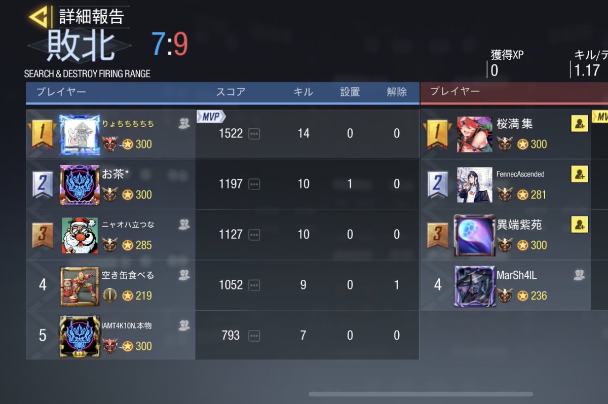 UGOUNOSYUU_codm's tweet image. 09/16(土)23:00-24:00

じちゅ様
@blink8j1s 

本日はありがとうございました。ドミハポを参考にさせて頂きます。

3-0 lose