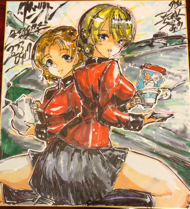 #ダージリン生誕祭2023準決勝聖グロVS黒森峰戦間近のダージリン生誕日に祝! 