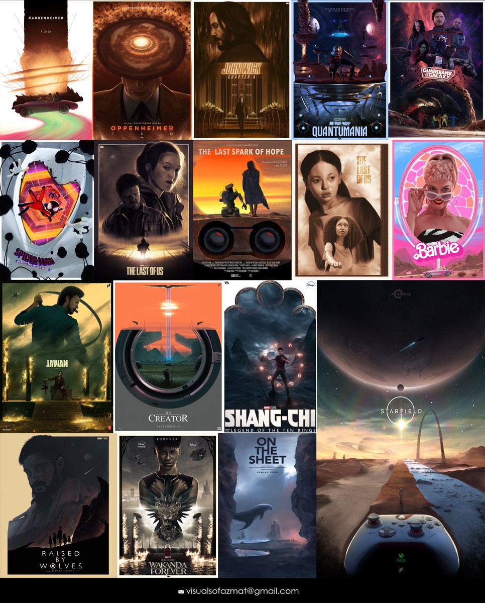 Visualsofazmat1's tweet photo. Sharing some of my alt poster illustrations I did so far! Hoping to get to work on official posters someday😁 
I am taking commission requests too so get in touch if you need poster art done:) 
✉️ visualsofazmat@gmail.com https://t.co/l76hGajOvL