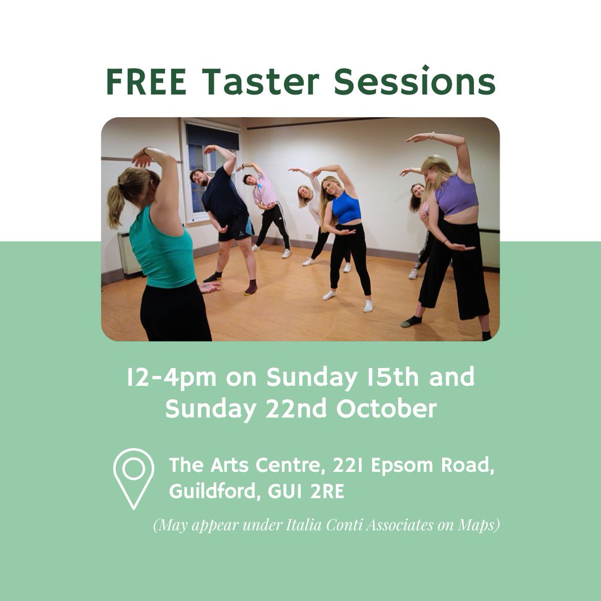 Meadowlarkmtp's tweet photo. Get ready for our first ever taster sessions!

Taking place on Sunday 15th and Sunday 22nd October, from 12-4pm, at the Arts Centre on Epsom Road.

Make sure to fill out this form to reserve your space!

https://t.co/J8vlh4k6pC https://t.co/ZbHv12Ycl6