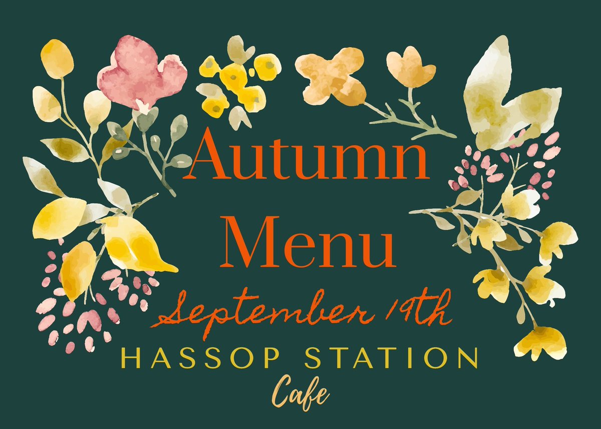 New Autumn Menu from 19th September 🍂