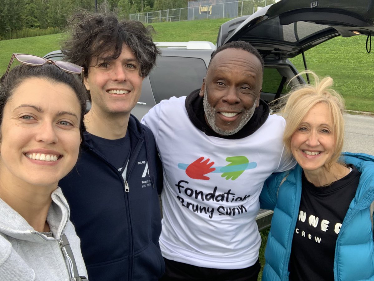 Caronrh's tweet image. Relais Desjardins du Lac Memphrémagog. La Fondation Bruny Surin se joint à la Fondation Christian Vachon pour amasser des fonds pour la réussite éducative des enfants. ⁦@FondationBsurin⁩