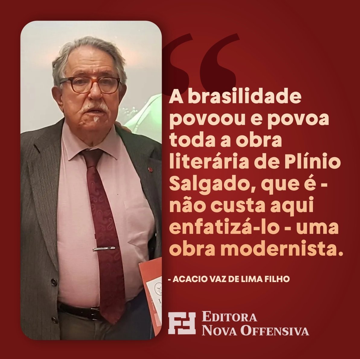 novaoffensiva's tweet photo. O mais novo lançamento da Editora Nova Offensiva, "Plínio Salgado, a Semana de 1922 e o Modernismo", apresentado pelo ilustre professor Acacio Vaz de Lima Filho, da Academia Paulista de Letras Jurídicas, já está disponível! Garanta o seu exemplar. 

📚👉 https://t.co/4qGVxKJw32 https://t.co/c2fSFyVXZW