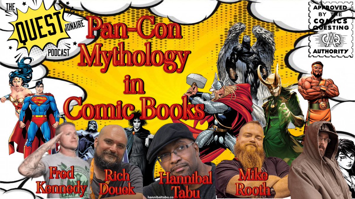 QUESTionairePC's tweet photo. In 1 hour the conclusion of our #PanCon with @Fearless_Fred @uncouthRooth @rdouek & @hannibaltabu we discuss religion being used more as a stick, superpower side effects you don't really think about & so much more!
https://t.co/nusam9wYkd
https://t.co/TYKI1E2v6B https://t.co/Ffm0ZL5h69
