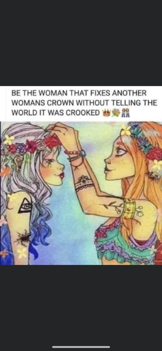 I absolutely love this! Women building up women &amp; supporting one another. This world is NOT a competition!! Same applies to men. Stop waiting for peoples flaws to show just so you have something to “talk about.” Empower one another and watch this world change for the better. ❤️