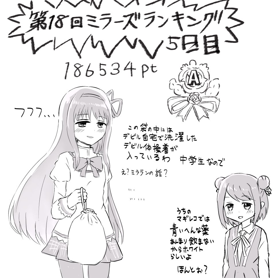 ミララン闇の5日目の絵です。黒江ちゃん可愛いね 