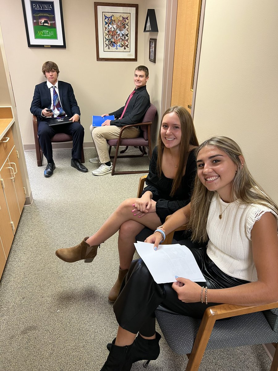 SaintBoyer's tweet photo. Proud of how well our VEI students did in their interviews! Excited to award positions on Monday and looking forward to another great year of hard work and success! @StCharlesEast @StCharlesD303 @CteSaints #CleverContraptions https://t.co/ByKas4Cb11