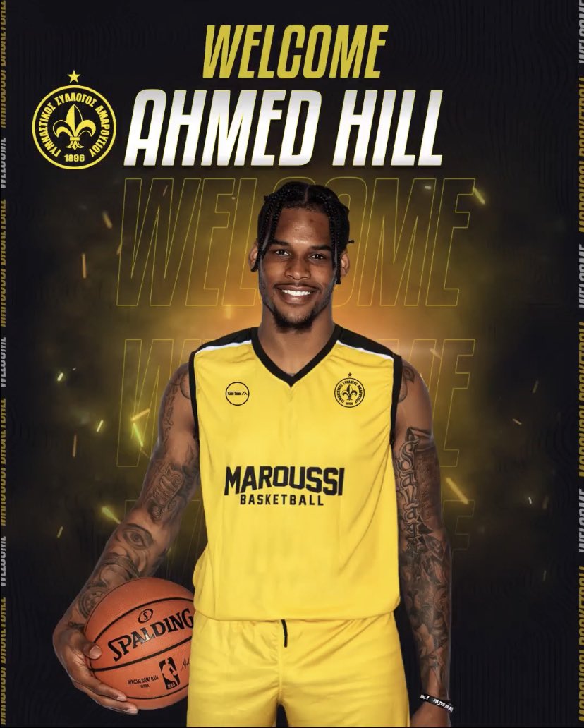 explk_players_'s tweet photo. 🇬🇷| Ahmed Hill nowym skrzydłowym greckiego II-ligowego Maroussi BC! https://t.co/2Y7VMSMkJ4