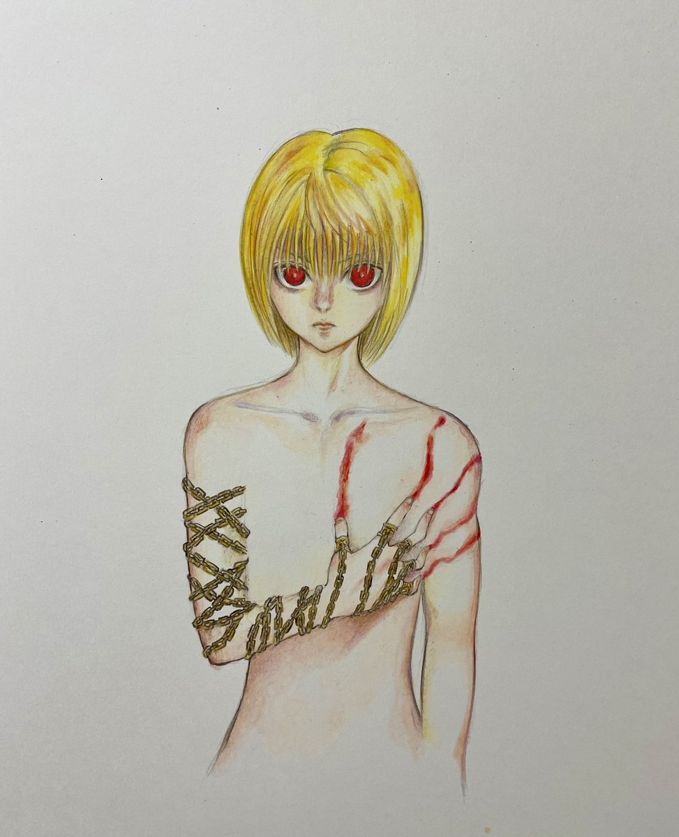 「クラピカ 色鉛筆模写#ハンターハンター #クラピカ 」|icoのイラスト