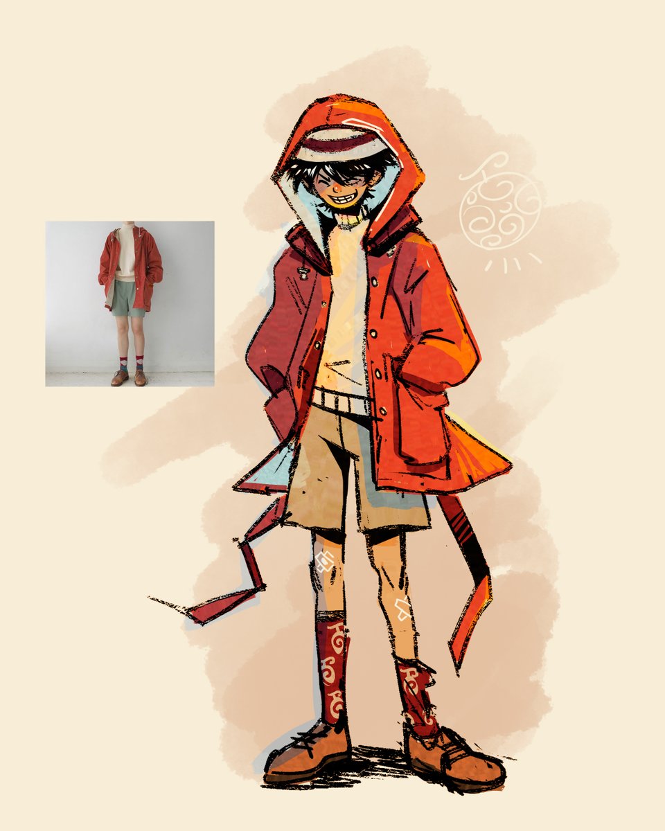 He visto este outfit por pinterest y he pensado que era muy Luffy coded #onepiece