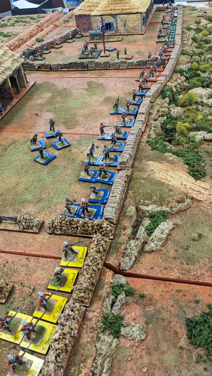 ADragoons's tweet photo. Hanging out at #SouthernFront with Triangle Simulation Society

@TheGascon, note the bases in this insanely-cool Anglo-Zulu shootout

#ColoredBasesForTheWin https://t.co/f5Cbb8Oibq