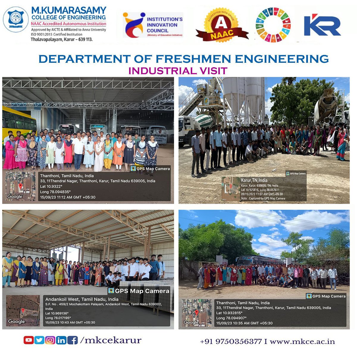 mkcekarur's tweet photo. Industrial visit for Freshers!
#industrialvisit #freshers #freshmanengineering #mkce https://t.co/EQLtHHIR3P