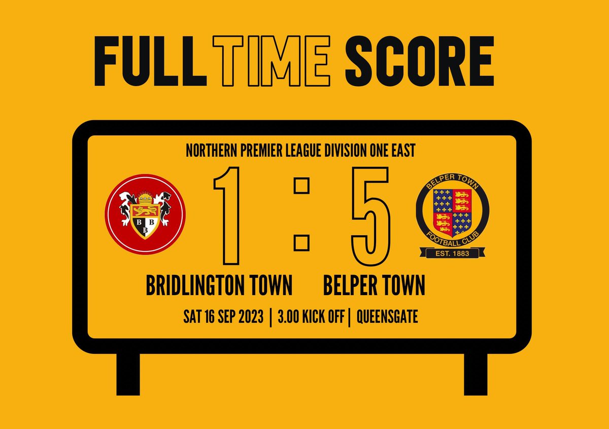 FULL TIME: A clinical second half sees the Nailers romp home to a 5-1 victory on the east coast !

Thanks to <a href="/BridTownAFC/">Bridlington Town AFC</a> for your hospitality and safe journey home to the excellent travelling fans