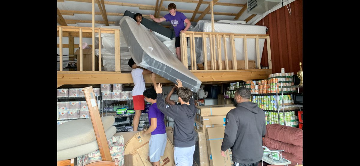 PurplesHoops's tweet photo. Purples Basketball working with Independence Bank and @BgHousing Build A Bed Program!  Proud of our guys commitment to helping their community!!  @BGISD @BGHSPurplesNews @BgPurplesAth https://t.co/qwcbaoRNA1