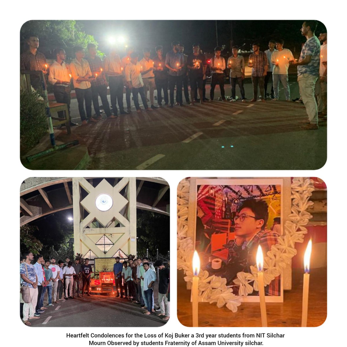 suckkmxx's tweet photo. It is heartbreaking that yesterday evening, a guy named Koj Bukar from NIT Silchar committed suicide due to the misbehaviour of the Administration. RIP brother and condolences to the bereaved family members.
#justiceforkoj #NITSilchar #NITS #AssamNews #Assampolice https://t.co/JXhB8w9Ked
