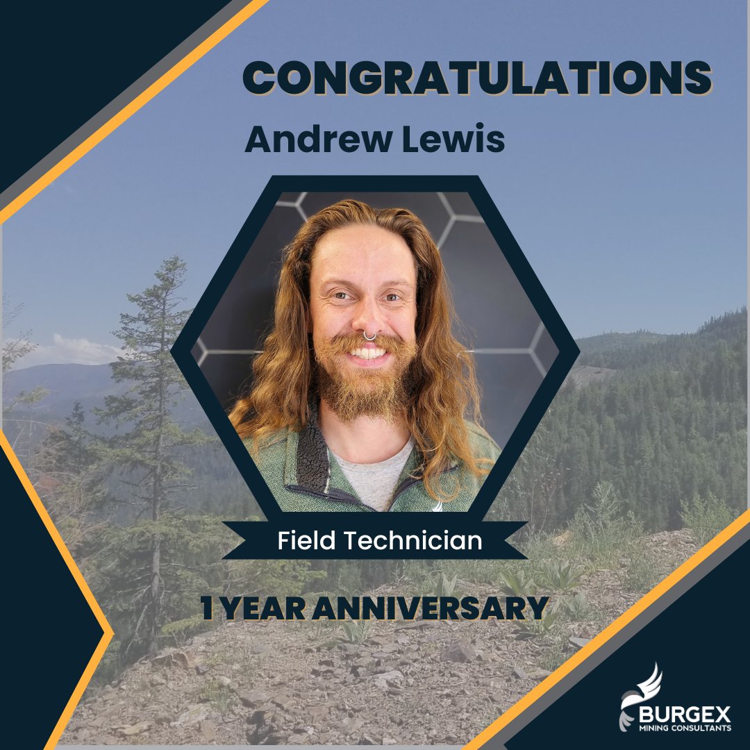 MineConsulting's tweet photo. A big congrats to our Field Tech, Andrew, on his 1-year anniversary! 
Andrew works hard in the field, and we love having him on the team. Cheers! https://t.co/TSQR6Vk4tL