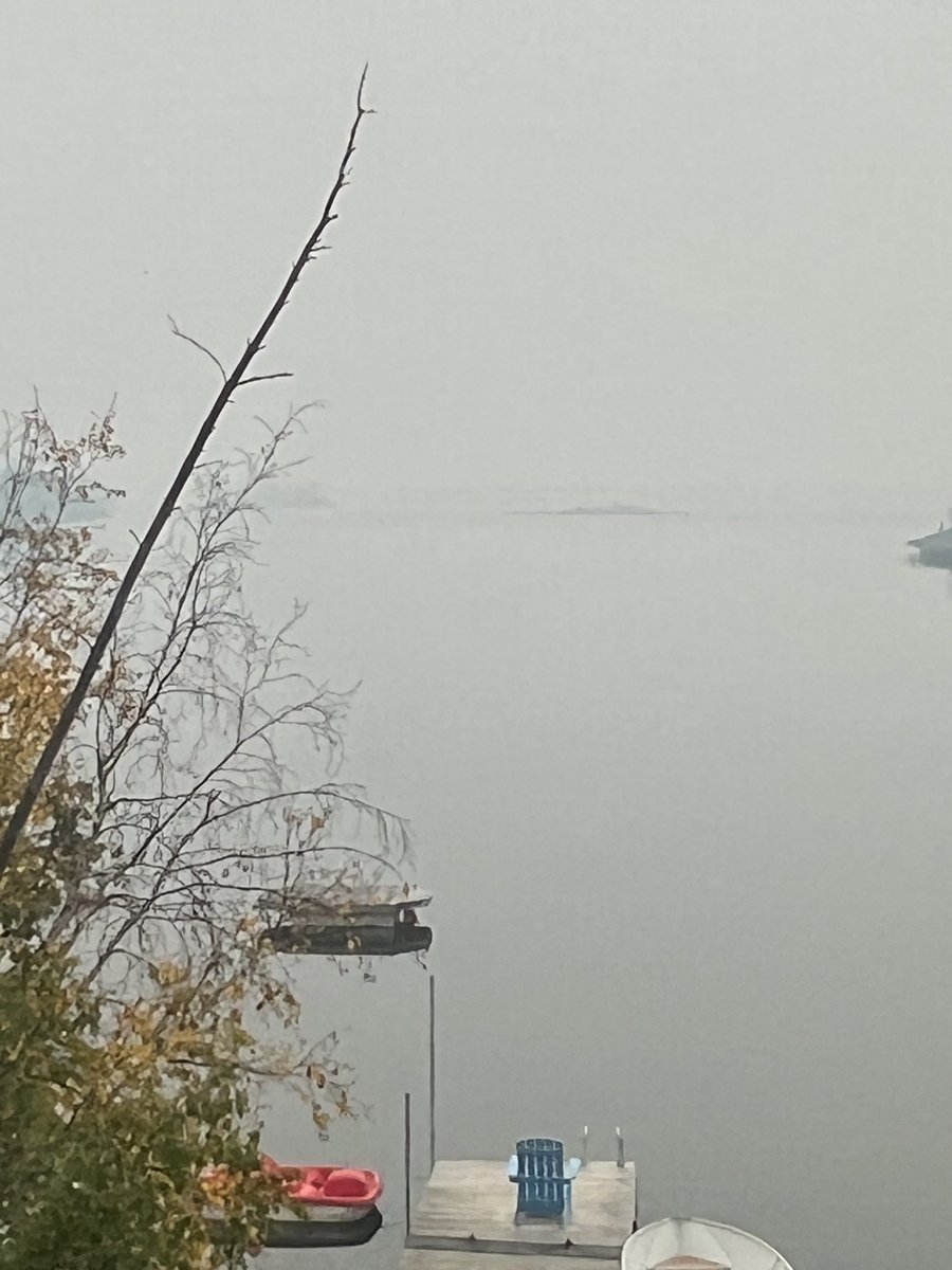 The smoke is so debilitating mentally and physically…emotionally and spiritually as well. I just want to be outside but I can’t. Record number of smoke days this year for Yellowknife. #climatechange #NWTWildfires #airquality