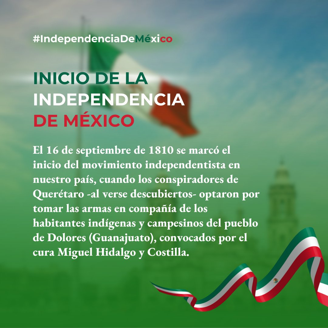 Así se inició el camino hacia la independencia mexicana, que se consumaría 11 años después. #IndependenciaDeMéxico