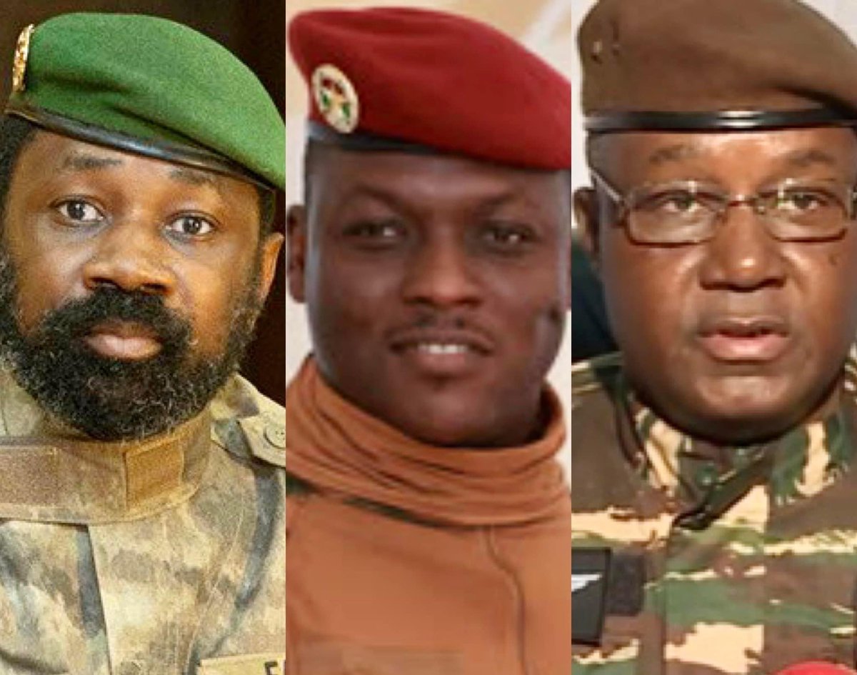 🚨 L’intégration africaine en marche!!! L’Alliance des États du Sahel (AES) est née! Les chefs d’Etat du Mali, du Burkina Faso et du Niger ont signé la Charte du Liptako-Gourma instituant la mise en place d’une architecture de défense collective et d’assistance mutuelle au