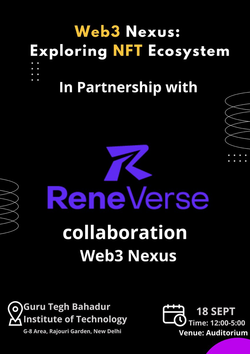 Zuraverse's tweet photo. 🎉 Big news! 🤝 We're teaming up with @ReneVerse_io At #Web3Nexus. Get ready for an exciting collaboration that'll reshape the future of #Web3! Stay tuned! 🔗🚀 #Web3NexusCollab https://t.co/VVjh1XNtgf