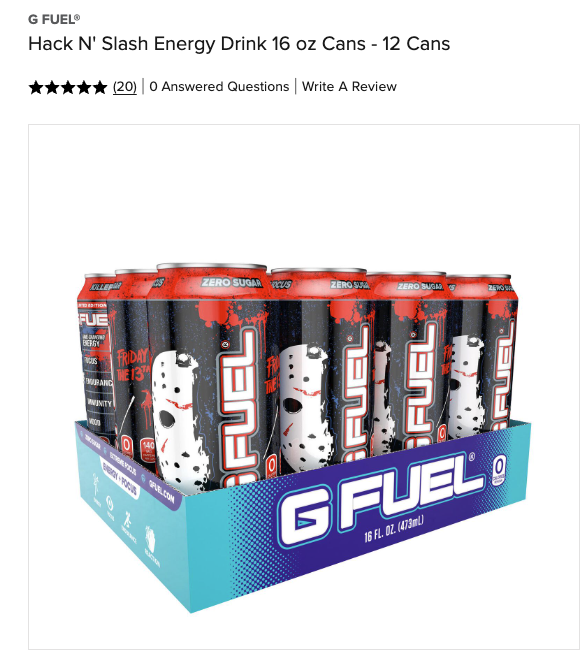 G FUELยฎ (@gfuelenergy) on Twitter photo โค๏ธ ๐ฅ๐ง + ๐๐ข๐๐๐ข๐ช TO WIN A #FridayThe13th x #GFUEL "๐๐๐๐ ๐ก' ๐ฆ๐๐๐ฆ๐" 12 PACK! 2 winners picked this weekend! ๐ ๐ช๐ฉธ
โ Now available at <a href="/GNCLiveWell/">GNC</a> Online & at select GNC Stores!
๐ ๐๐๐ง ๐ฌ๐ข๐จ๐ฅ๐ฆ: GFUEL.ly/gnc-hack-n-slaโฆ โค๏ธ ๐ฅ๐ง + ๐๐ข๐๐๐ข๐ช TO WIN A #FridayThe13th x #GFUEL "๐๐๐๐ ๐ก' ๐ฆ๐๐๐ฆ๐" 12 PACK! 2 winners picked this weekend! ๐ ๐ช๐ฉธ
โ Now available at <a href="/GNCLiveWell/">GNC</a> Online & at select GNC Stores!
๐ ๐๐๐ง ๐ฌ๐ข๐จ๐ฅ๐ฆ: GFUEL.ly/gnc-hack-n-slaโฆ