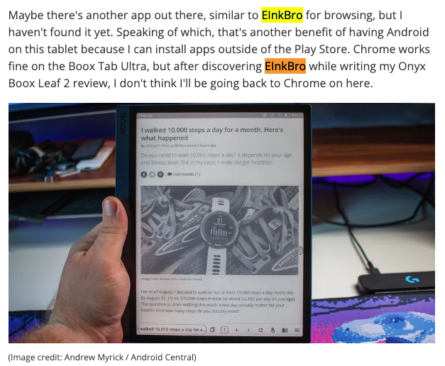 einkbro's tweet photo. EinkBro is mentioned in BOOX Tab Ultra C review in androidcentral article.

https://t.co/CSLH4sMXSU https://t.co/GFepXneHGu