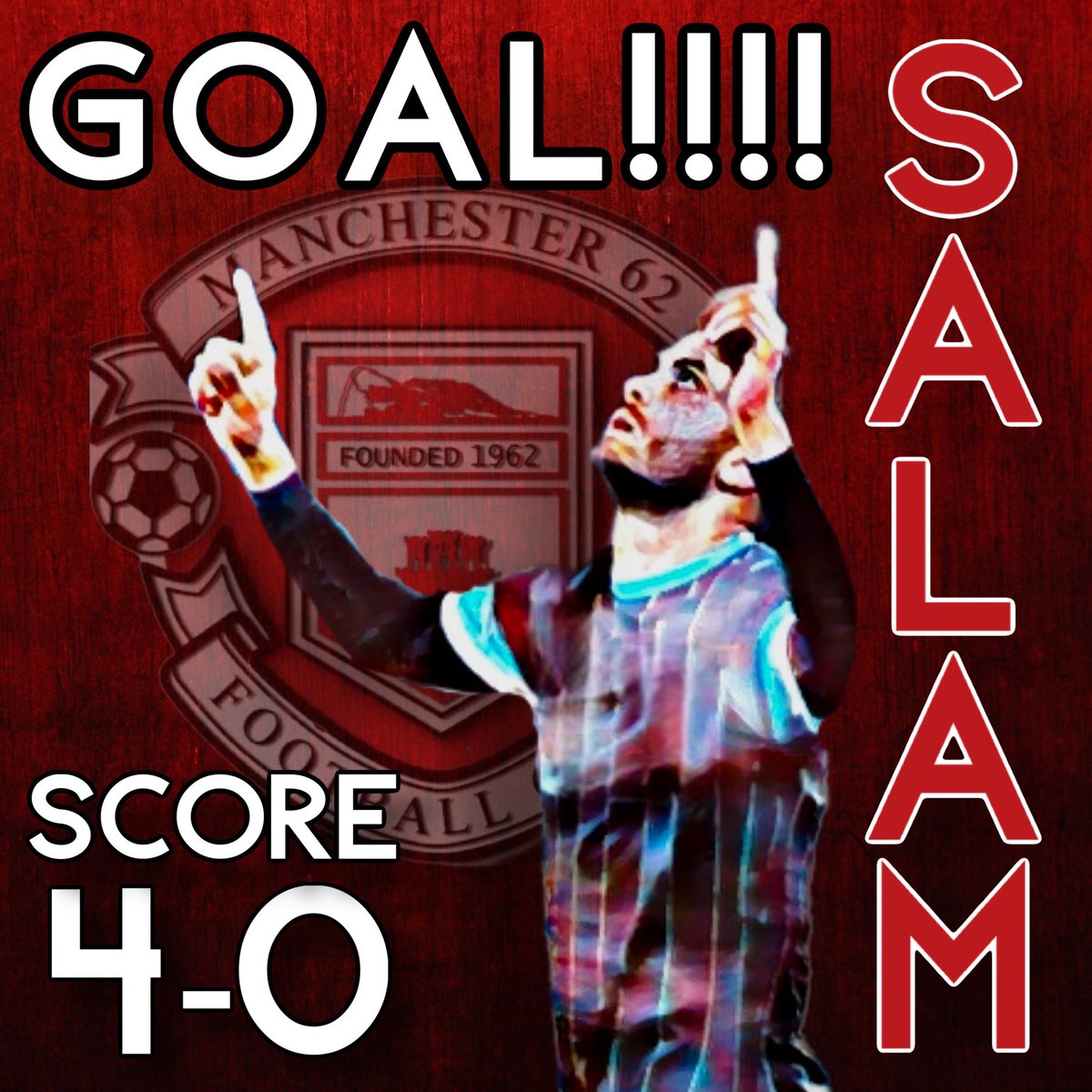 72nd minute Manchester 62 4-0 Europa Point Goal by Ahmed Salam