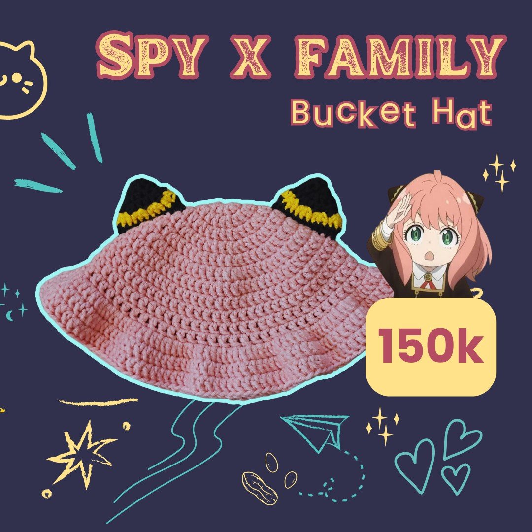 enanisasi's tweet image. [Catalog: Spy x Family]
🛍️ 150K/ea Anya Bucket Hat
🛍️ 25K/ea Scrunchie Yor
🛍️ 170K/ea Bundle Anya Set

#Comifuro17 #SpyxFam #AnyaForger #BucketHat #BuckethatAnya