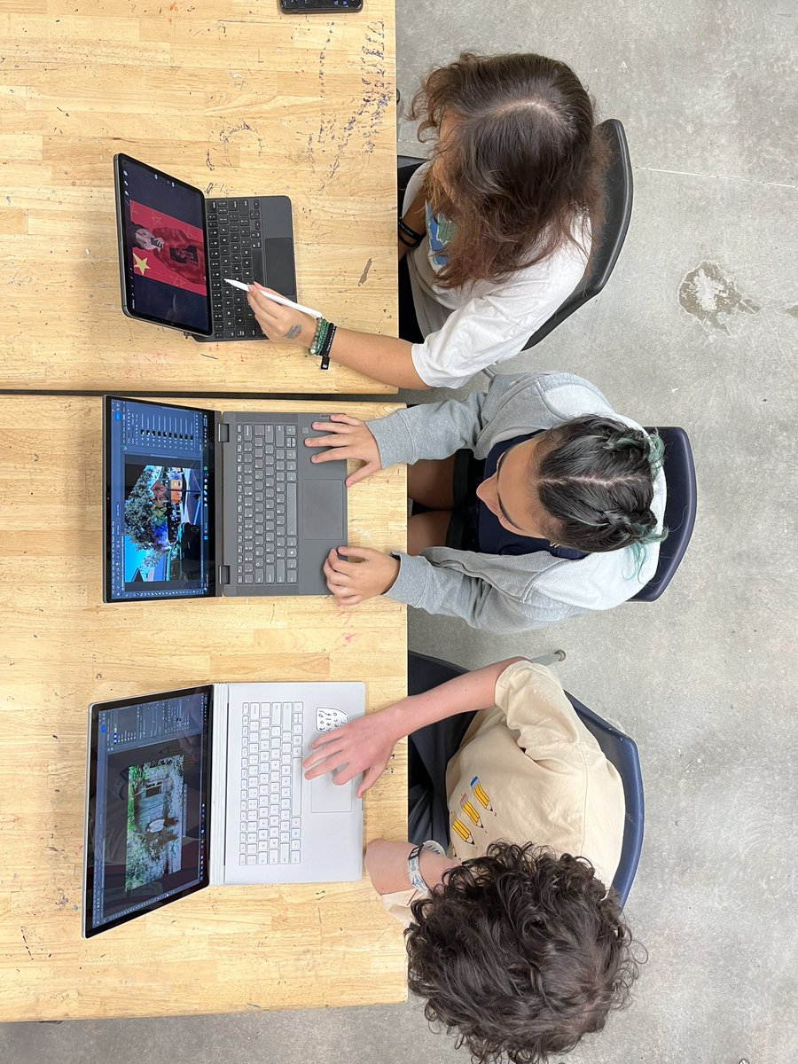 A glimpse of a few of AP 2-D students working on their Sustained Investigations. #cobbartrocks