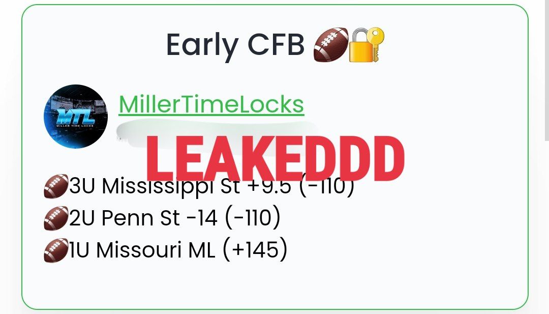 ItsCappersPicks's tweet image. #MillerTimeLocks
#Pickzhub
#PardonMyPick