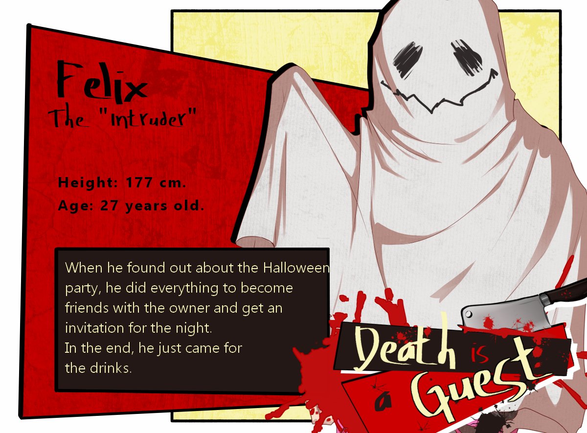 HoneyBunny_OF's tweet image. LI number 4!
Felix 👻

He came to haunt your heart, but his presence may curse your memories forever.

#SpooktoberVNJam #visualnovel #otomedev #otome