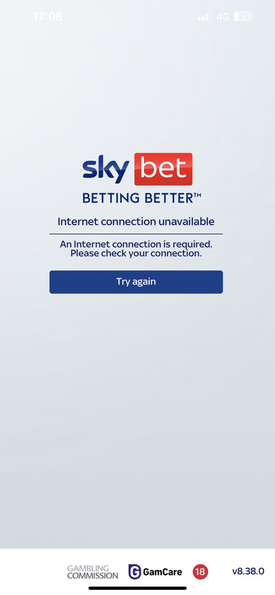 CSamps79's tweet photo. @SkyBet would have had a decent cash out if your rubbish site hadn’t of crashed again. I clearly had internet https://t.co/Al0SSgggz4