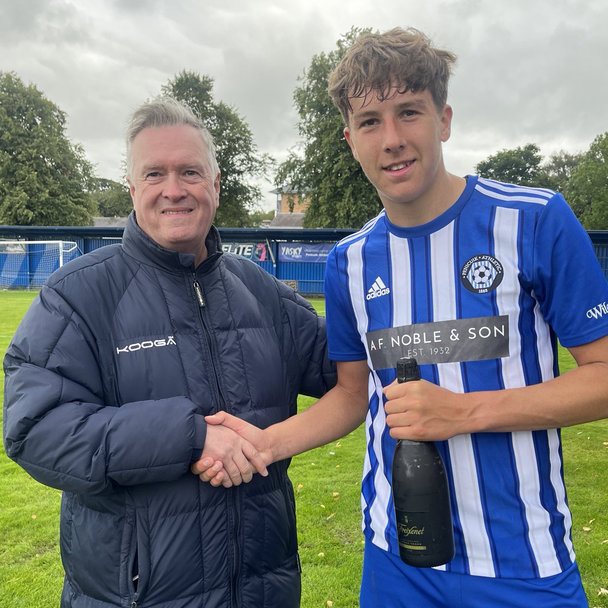 👏 Today’s Orthotic Solutions Penicuik Athletic Player of the Match was Josh Laing, presented by John Masson
