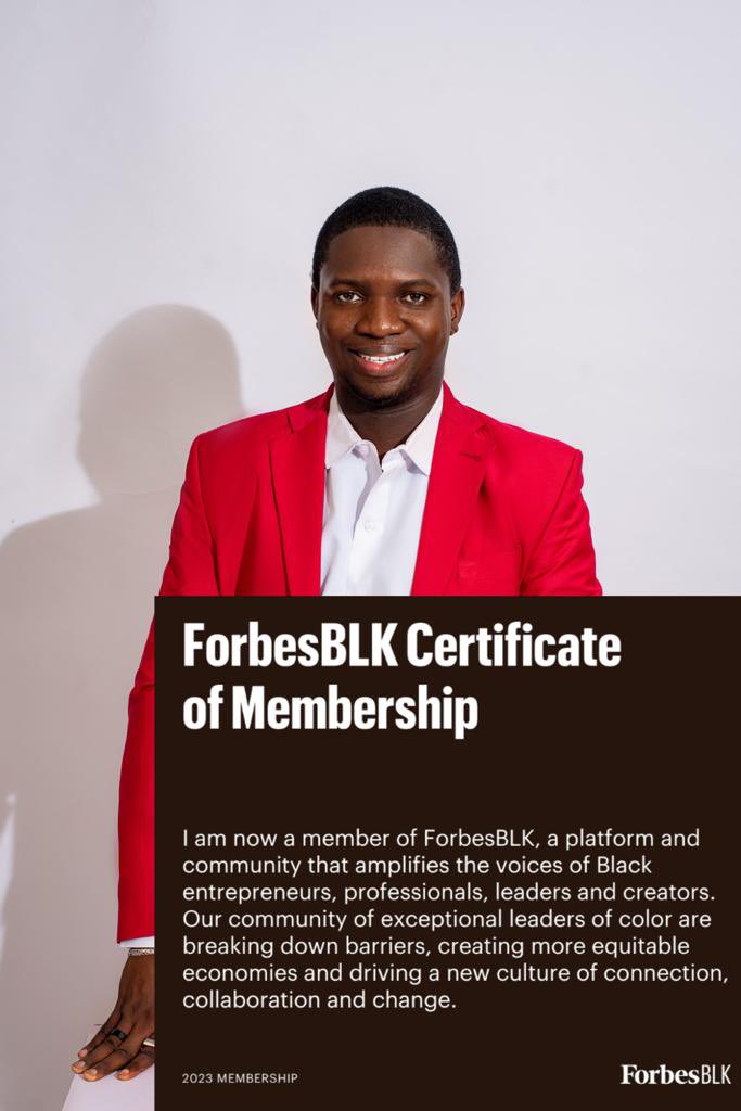 themmanuelfaith's tweet photo. I joined @ForbesBLK earlier this week; a community of Black leaders, entrepreneurs, changemakers and builders .
Excited about the opportunity to learn and share .
#ForbesBLK #Globalleaders #PeopleLeader #TalentLeader https://t.co/ts9P1z9GOx