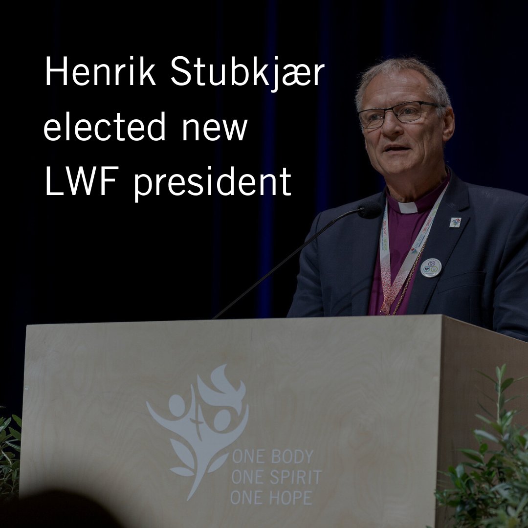 lutheranworld's tweet photo. Danish Bishop Henrik Stubkjær has been elected as the new president of the Lutheran World Federation to guide the global communion of churches over the coming years. #LWFAssembly https://t.co/Uv29WSyI6W https://t.co/r9VmDQz8A5