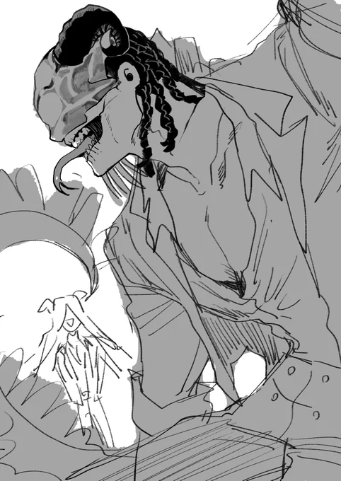 これは前に描いたマロで来た骨笛🦎さん 