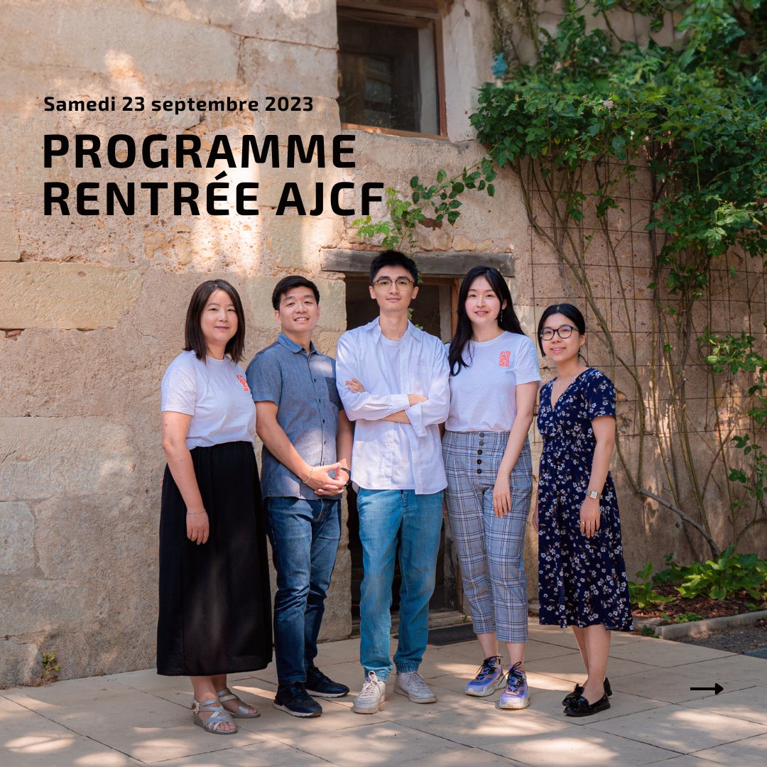ajcf_fr's tweet photo. #RENTRÉEAJCF ! Le samedi 23 Septembre 2023 c’est notre rentrée !!  🎉

🤝 Découvrez nos projets, nos membres et profitez du rooftop à la vue imprenable du Musée Guimet 

➡️Inscription obligatoire (Billet + Boisson) : https://t.co/qdWD751XSr 🚨 https://t.co/vs39vuUTjW