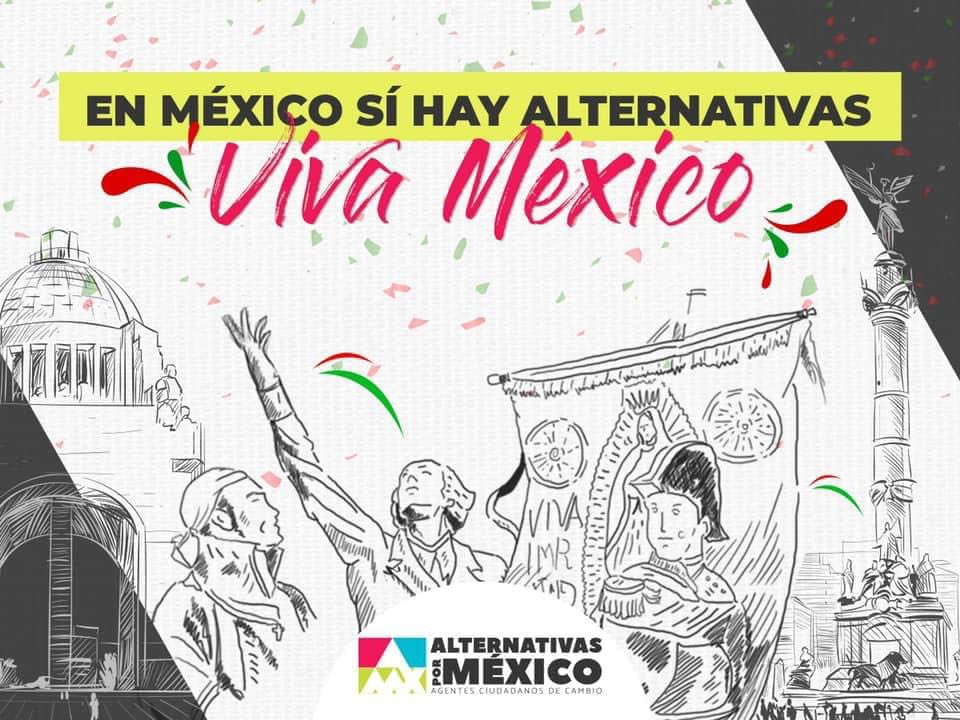 En #AlternativasPorMéxico trabajamos e impulsamos un #México en el que seamos siempre libres y donde podamos ejercer y hacer valer nuestros derechos. ¡Viva México! 🇲🇽
