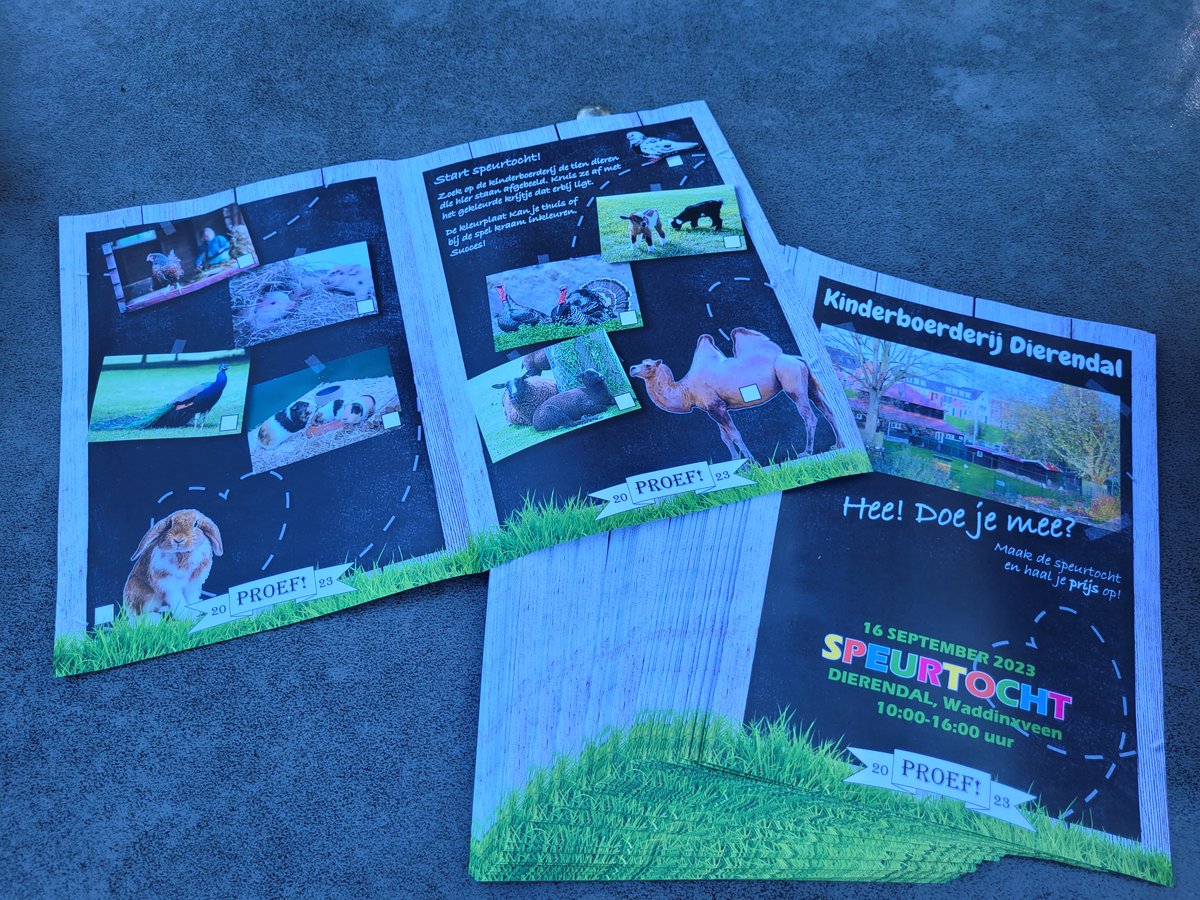 Dierendal's tweet image. De speurtocht ism #Proef!2023 en boer Oscar; het was weer een heerlijk drukke en gezellige dag @Dierendal !