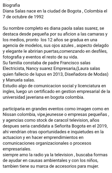 Biograf&iacute;a de nana model https://t.co/9Ij5W9ndec