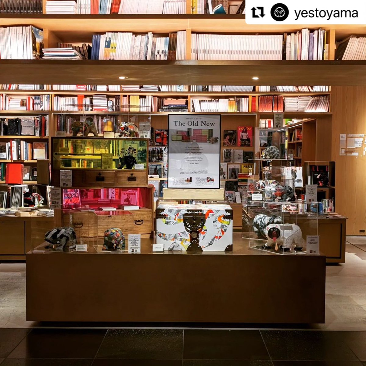 00Coyote's tweet photo. GINZA SIX蔦屋書店にて、10/1(日)まで展示をしています。
COYOTEは、箱とクマの2点を出品中。ぜひ是非！お立ち寄りください。

Dates: 2023/9/12 (TUE) - 10/1 (SUN) 
GINZA SIX 6F @ginza_tsutayabooks 

#ginzasix #蔦屋書店 #tokyoartgallery #アートギャラリー #アートのある暮らし https://t.co/z6KhOlIo20