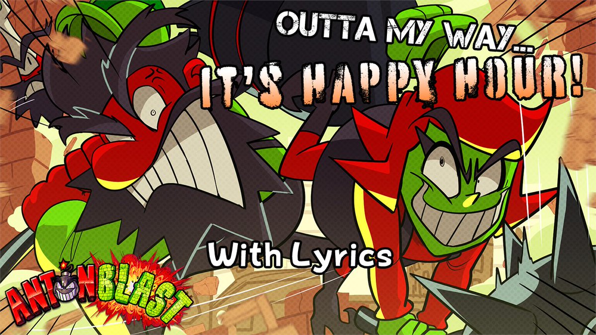 JunoSongsYT's tweet image. IT’S HAPPY HOUR!

Get ready for a rampaging mad dash back to Brulo’s elevator in Outta My Way… It’s Happy Hour WITH LYRICS from @Summitsphere’s ANTONBLAST! Link and credits in the replies!