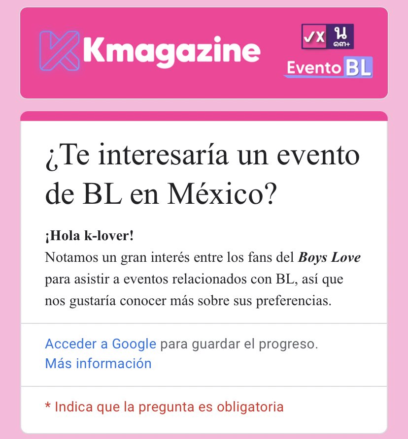 FirstKhaoLatam's tweet photo. ¿Te interesaría un fanmeeting de First-Khaotung en México? 🇲🇽 ¡Ayúdanos a llenar esta encuesta de @Kmagazinemx para hacer un conteo del interés del público mexicano de tener a FK en tierras mexas! 🧡

🔗: https://t.co/CvImN0h2kZ 

#เฟิร์สข้าวตัง 
#FirstKhaotung https://t.co/I5TkpqR9Yx