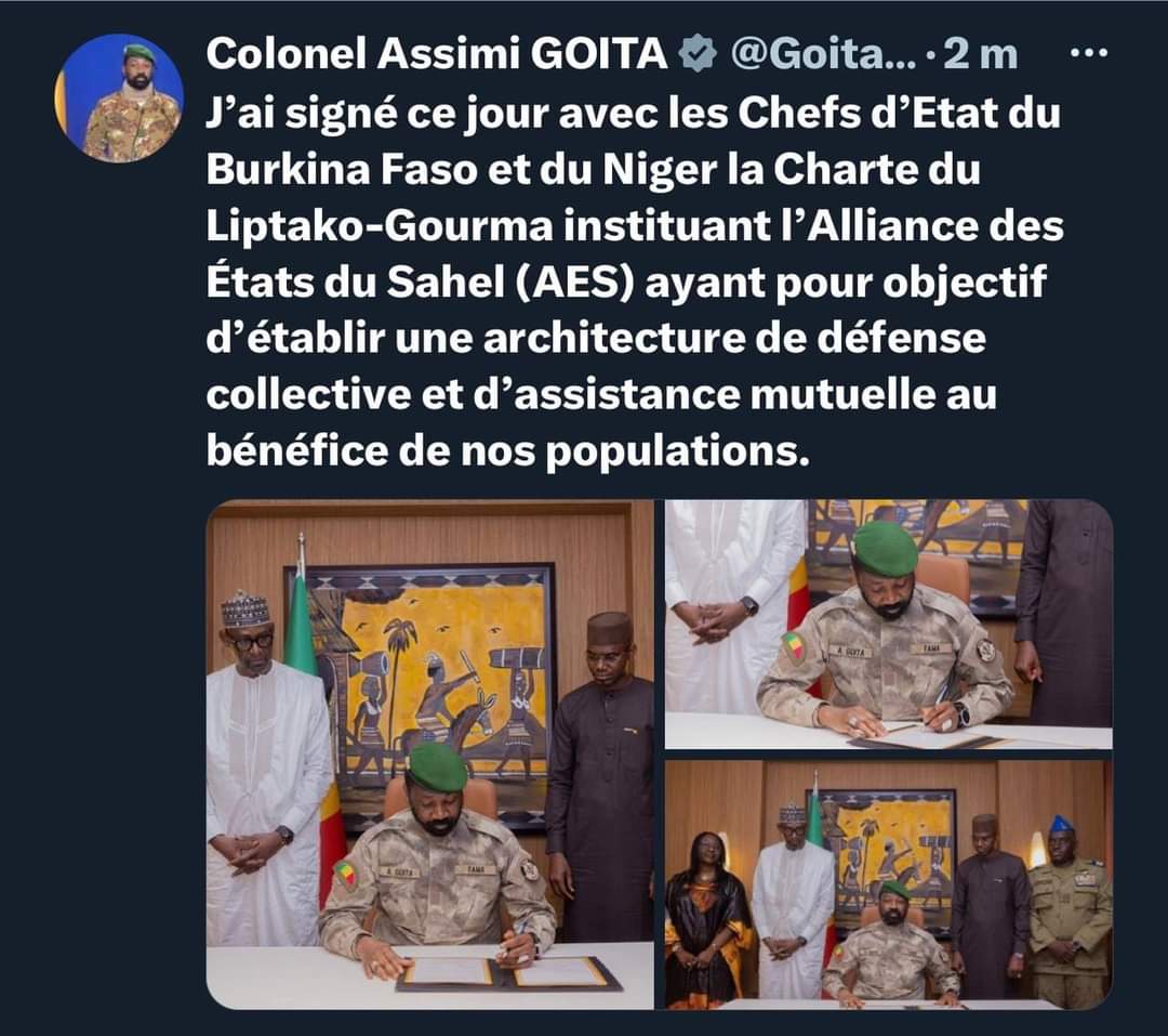 sahelbrut's tweet photo. Allahou Akbar 🥺!
L'histoire du sahel commence commence inchallah !
Inchallah tous ceux qui nous considèrent comme des populistes viendrons un jour voir un sahel prospère à l'image de l'ex Libye !
@GoitaAssimi @Colonel_Maiga @ChoguelKMaiga
#JeDemeureTimide https://t.co/u4os7dp7b0